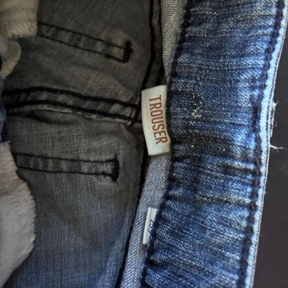 Ariat Denim Jeans trouser Size 32 Blue Slim Fit Button Closure Denim Pockets - Picture 2 of 12